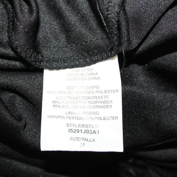 AS U WISH SEQUIN PLEATED MINI DRESS SZ M JRS BLACK GOLD BELT PARTY COCKTAIL PROM - Picture 11 of 14